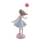 Figura Decorativa Wolff Boneca Com Balão Vermelho 22cm
