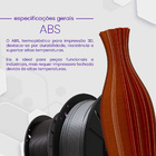 Filamento Abs Azul Premium 1kg - Voolt3d Oficial