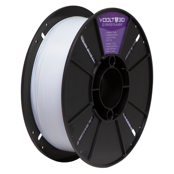 Filamento Abs Branco Dental Premium 1kg - Voolt3d Oficial