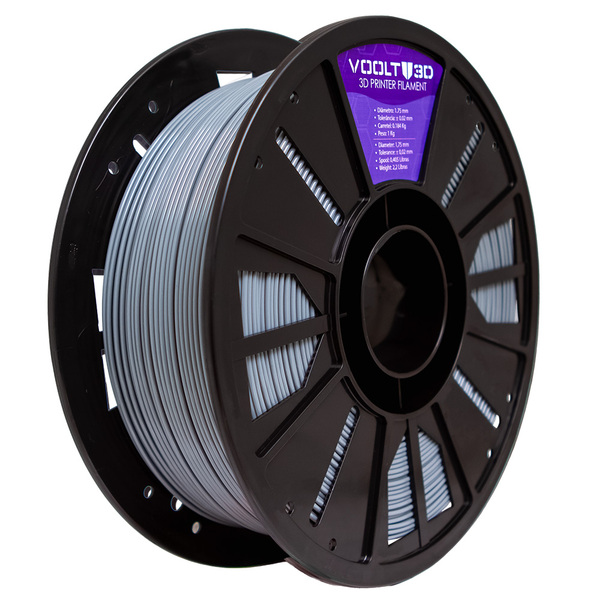 Filamento Petg Cinza Claro Premium 1kg - Voolt3d Oficial