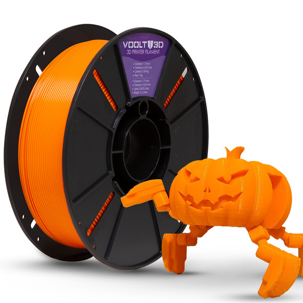 Filamento Petg Laranja Premium 1kg - 1.75mm - Voolt3d