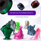 Filamento Pla Azul Safira V-silk Premium 1kg - Voolt3d Oficial