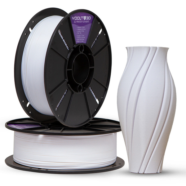 Filamento Pla Branco Dental Premium 1kg - Voolt3d Oficial