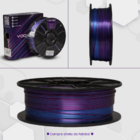 Filamento Pla Duo Color Ametista / Azul Safira V-silk Premium