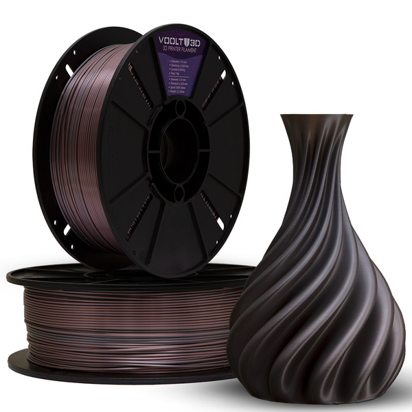 Filamento Pla Duo Color Cor Inox / Rose Gold V-silk Premium -