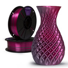 Filamento Pla Duo Color Inox Com Rosa Choque Premium 1kg Duas