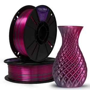 Filamento Pla Duo Color Inox Com Rosa Choque Premium 1kg Duas