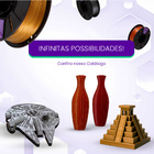 Filamento Pla Latão Metalizado Premium 1kg - Voolt3d Oficial