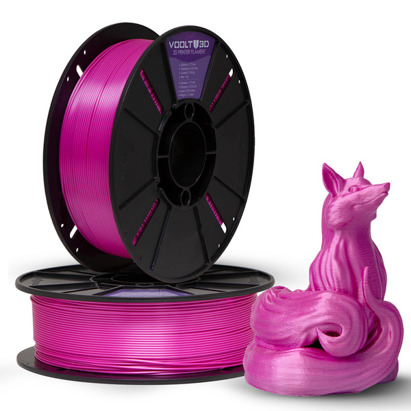 Filamento Pla Rosa V-silk Premium 1kg - Voolt3d Oficial