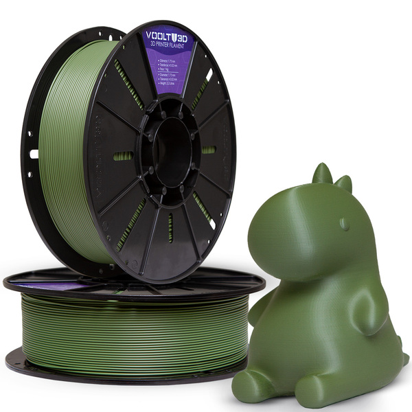 Filamento Pla Verde Oliva Velvet 1kg - Impressão 3d