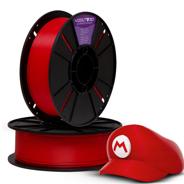 Filamento Pla Vermelho Premium 1kg - Voolt3d Oficial