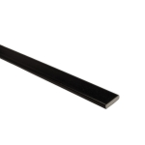 Filete Em Aluminio 13mm X 3mm - Homeney - Preto - 3m