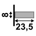 Filete Fendi Poliest 2,35cm Santa Luzia (2uni)