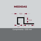 Filete P Inox Preto Brilhante 120 Cm