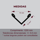 Filete V Inox Escovado 120 Cm