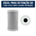Filtro Agua 5 Ponto Uso 125 Com Torneira Carvão Remove Cloro