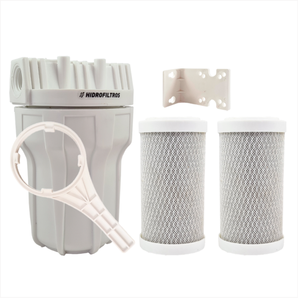 Filtro Agua 5 Ponto Uso Pou Carvão Ativado 2 Carbon Block Bra