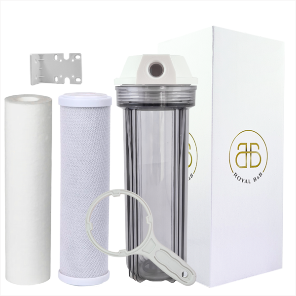 Filtro Água 9 3/4 Pou Carbon Block + Polipropileno Liso Trans