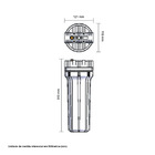 FILTRO AGUA APLICACAO BEBEDOURO BRANCO MODELO LOREN ACQUA 118,00 MM