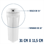 Filtro Agua Cavalete Caixa 2 Refil Polipropileno Bobinado Bra