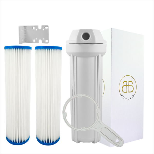 Filtro Agua Cavalete Caixa Pou 2 Refil Plissado Lavável Rosca