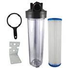 Filtro Big Blue 20'' Chave E Suporte Com Refil Plissado Trans