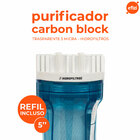 Filtro Cavalete Clor 5" Carvão Ativado Transparente Hidrofilt