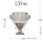 Filtro Coador De Café Aço Inox 13x10,5cm