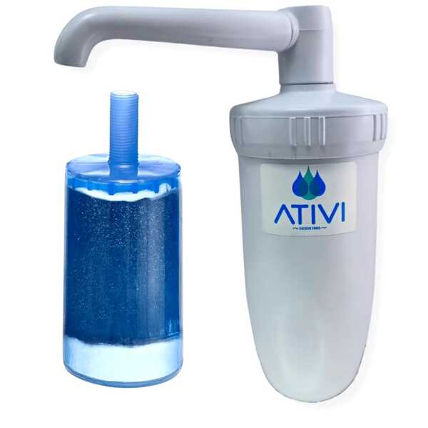 Filtro Copo Abs Branco Ativi C/ Vela De Carvão Ativado