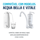 Filtro Copo Abs Com Refil Universal Para Torneira De Cozinha