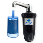 Filtro Copo Abs Preto Ativi C/ Vela De Carvão Ativado