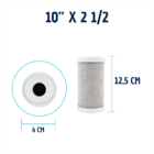 Filtro De Água Para Chuveiro Reduz Cloro Sujeira Metais 5'' T