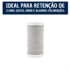 Filtro De Água Para Chuveiro Reduz Cloro Sujeira Metais 5'' T