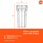 Filtro De Água Para Ponto De Entrada Branco