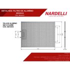 Filtro De Aluminio Para Coifa - Tamanho 30,8 X 21,5 Cm