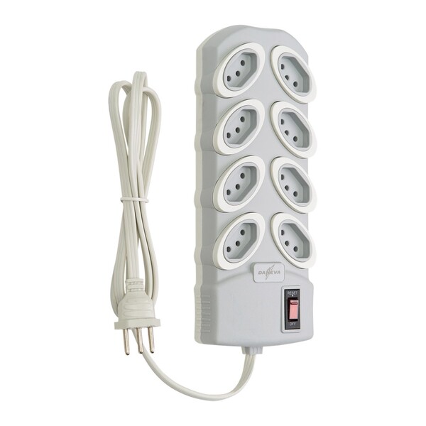 Filtro de Linha 1,3m 2P+Terra Cinza Ruler Bivolt Daneva