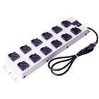 Filtro De Linha 12 Tomadas Espaçadas Bivolt 10a Metálico Ipec