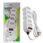 Filtro De Linha 1m 4 Tomadas Profiss~ Branco Ilumi