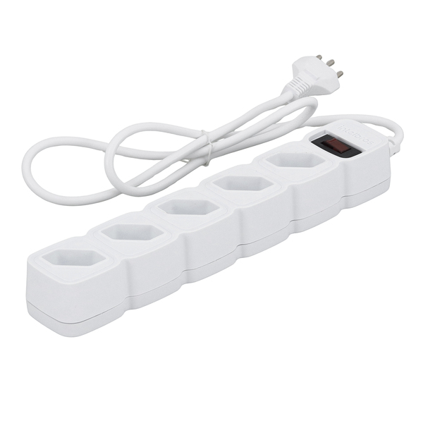 Filtro de Linha 1 Metro 5 Tomadas 10A Branco Intelbras EPE205 BR