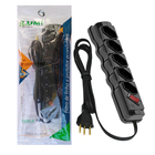 Filtro De Linha 1m 5 Tomadas Bivolt - Preto Ilumi