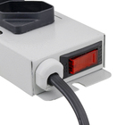 Filtro de Linha 3 Tomadas 1,2 Metros Metálico Cinza Lexman