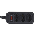 Filtro de Linha 3 Tomadas 1,5 Metros 20A Preto Lexman