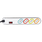 Filtro de Linha 4 Tomadas 2P+T 10A 1,3 Metros Preto Bivolt Daneva