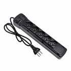 Filtro De Linha 5 Tomadas Preto Fiolux Bivolt