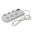 Filtro de Linha 6 Tomadas 1,3 Metros Bivolt Branco Daneva