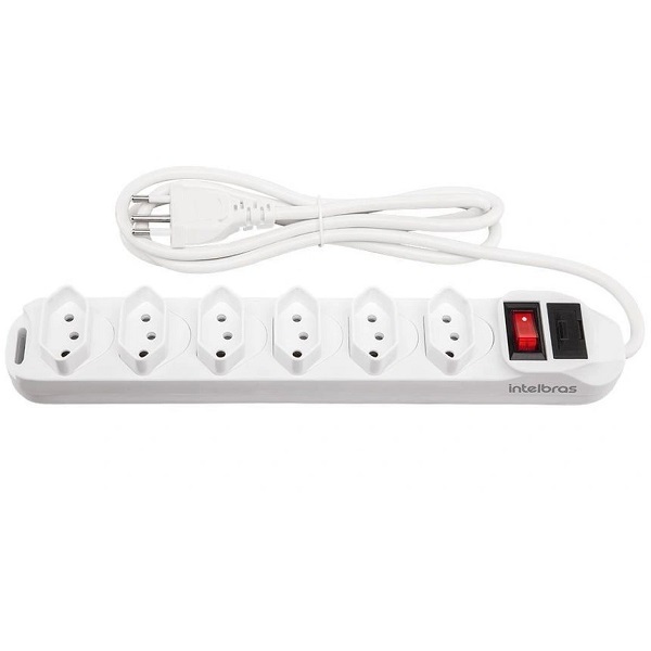 Filtro De Linha 6 Tomadas Branco Epe 1006 Intelbras 4824002