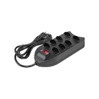 Filtro de Linha 8 Tomadas 1,5 Metros 10A EPE1008 Preto Intelbras