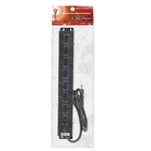 Filtro de Linha 8 Tomadas 1,5 Metros Metálico Preto Lexman