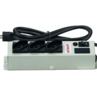 Filtro De Linha Bivolt 03 Tomadas Gabinete Em Metal Branco