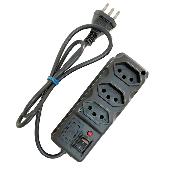 Filtro De Linha Extensão Elétrica 3 Tomadas 1m Bivolt